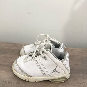 Nike Jordan 23 White Blue Silver Leather 2005 Vintage Lace Up Baby Shoes US 6c
